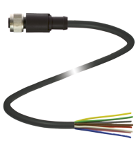 V19-G-BK2M-PUR-IEC 母头连接器
