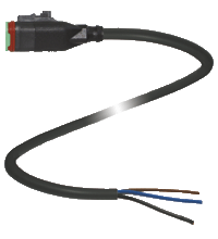 DT3S-G-BK1,5M-PUR-O1 母头连接器