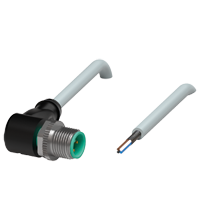 V1S-W-1M-PUR-ABG 缆线连接器，带屏蔽