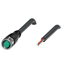 V19-G-BK0,3M-PVC-U 母头连接器