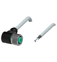 V15-W-2M-PVC-ABG 缆线插座，带屏蔽