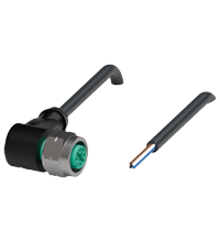 V1-WV4A-BK10M-PUR-U 母头连接器