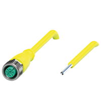 V15-G-S-YE0,6M-PUR-A1 母头连接器