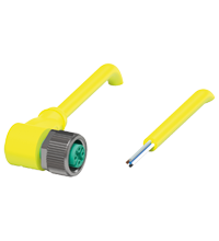 V15-W-S-YE1,5M-PUR-A1 母头连接器