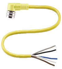 V15-W-YE5M-PVC 母头连接器