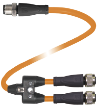 V1-G-OR0,3M-POC-T-0,6M-V1-G Y 型连接缆线