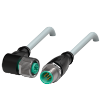 V15-W-6M-PUR-ABG-V15-G 连接缆线，带屏蔽