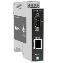 ICDM-RX/EN-DB9/RJ45-DIN 以太网/IP 网关