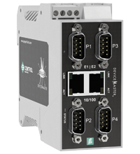 ICDM-RX/EN-4DB9/2RJ45-DIN 以太网/IP +网关