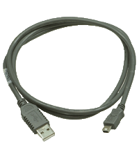 USB-G-1M-PVC-ABG-USBB-G 适配器缆线，USB 转 mini USB