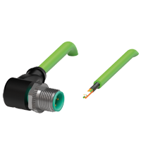 V1SD-W-GN2M-PUR-E2S 电缆连接器，以太网