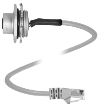 1/2"NPT-V1D-GN2M-PVC-V45-G 连接电缆