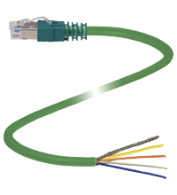 V45-G-C5-GN10M-PUR-E1S 电缆连接器，以太网