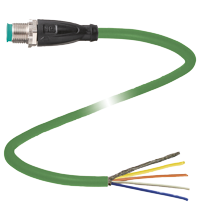 V1SD-G-GN75M-PUR-E1S 电缆连接器，以太网