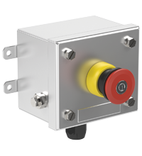 LRS1.B.JRMX.B.1 Control Unit Ex e, Stainless Steel, Emergency Stop Button